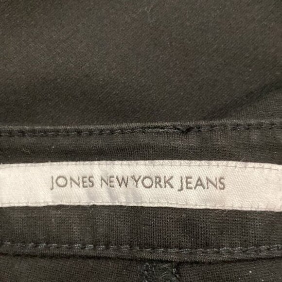 JONES New York Black Lexington Straight Super Soft Trousers sz large - Picture 9 of 11
